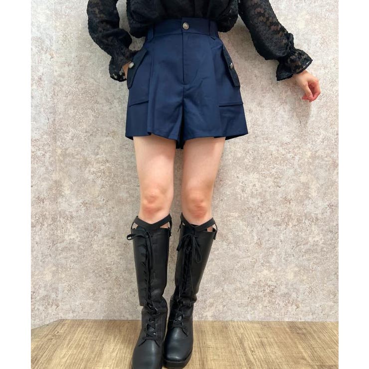 タックデザインショートパンツ[品番：IGAW0004289]｜axes femme