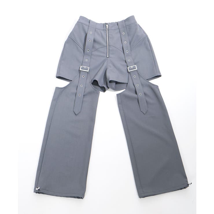 ベルトデザインセパレートパンツ[品番：IGAW0005676]｜axes