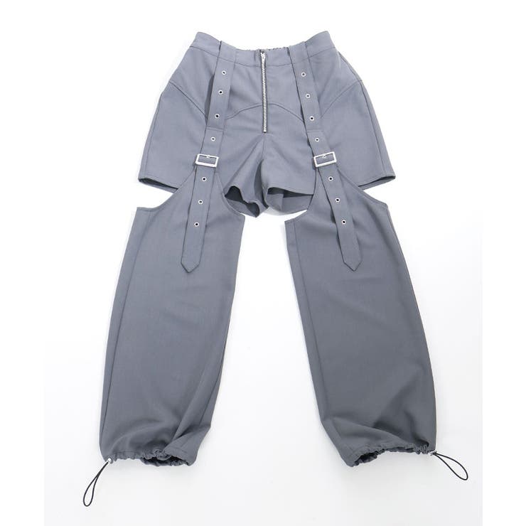 ベルトデザインセパレートパンツ[品番：IGAW0005676]｜axes