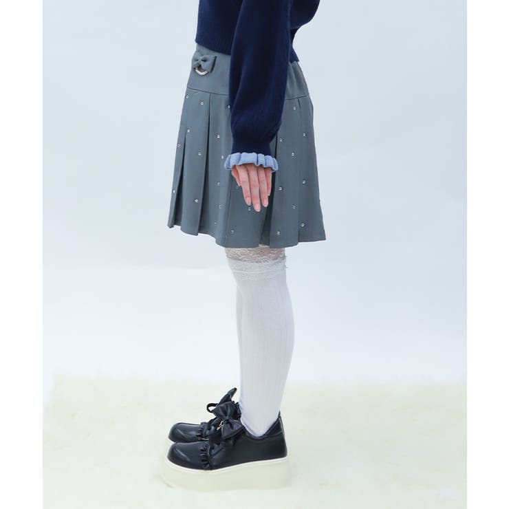 ストーン付きプリーツスカパン | axes femme | 詳細画像2 