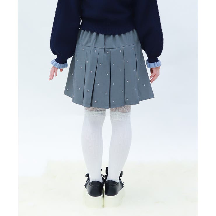 ストーン付きプリーツスカパン | axes femme | 詳細画像3 