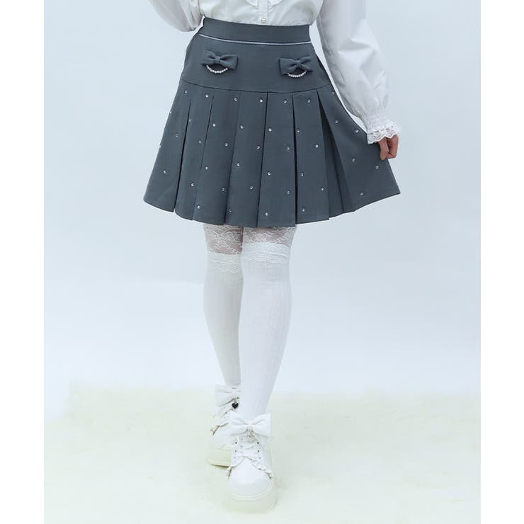 ストーン付きプリーツスカパン | axes femme | 詳細画像6 