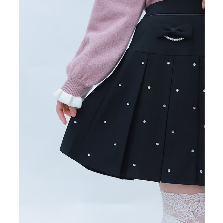 ストーン付きプリーツスカパン | axes femme | 詳細画像8 