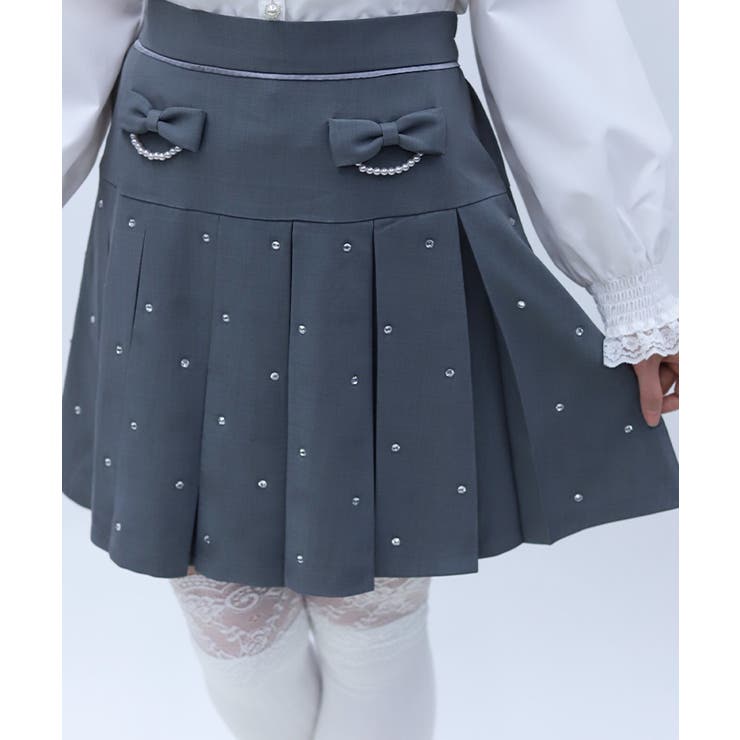 ストーン付きプリーツスカパン | axes femme | 詳細画像9 