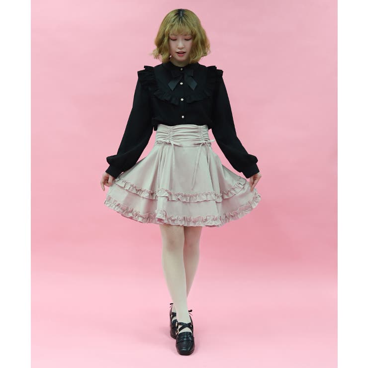 ピンク | ハイウエストドロストスカパン | axes femme