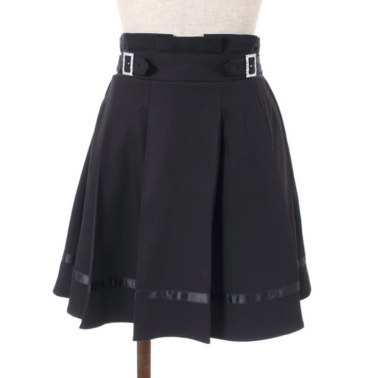 黒 | バックルプリーツキュロット | axes femme