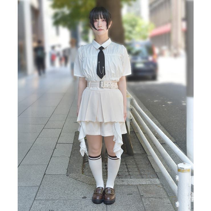 ベルト付きフラシショートパンツ | axes femme | 詳細画像4 