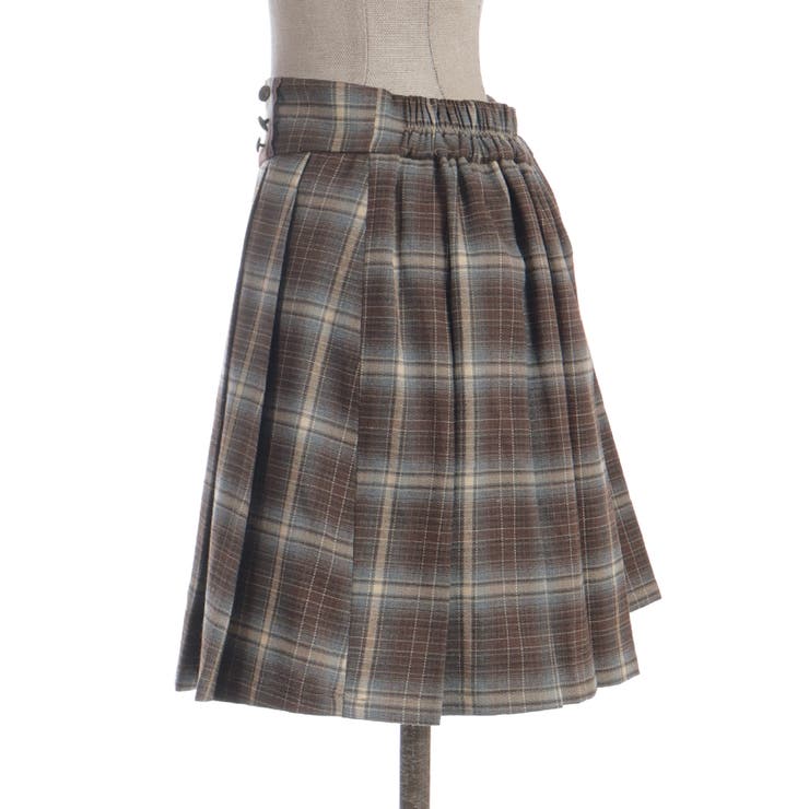 ボタン使いチェックスカパン | axes femme | 詳細画像16 