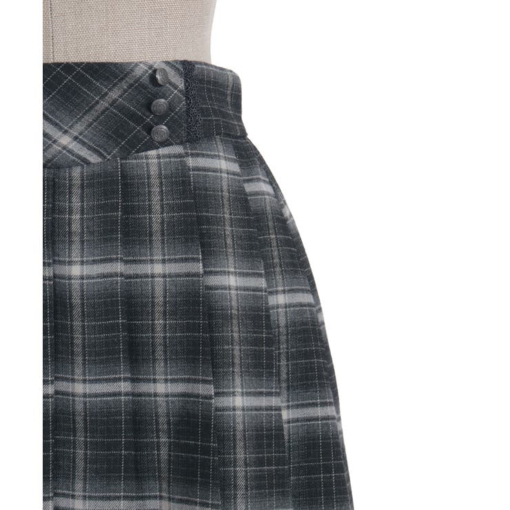 ボタン使いチェックスカパン | axes femme | 詳細画像25 