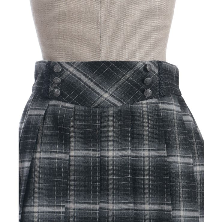 ボタン使いチェックスカパン | axes femme | 詳細画像27 