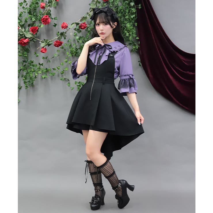 燕尾デザインサロペット | axes femme | 詳細画像7 