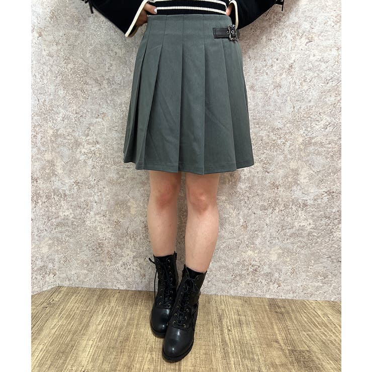 ベルト装飾プリーツキュロット[品番：IGAW0004497]｜axes femme