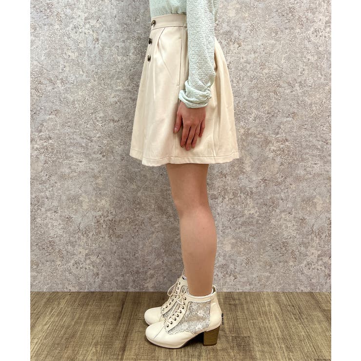 ボックスプリーツキュロット[品番：IGAW0004657]｜axes femme