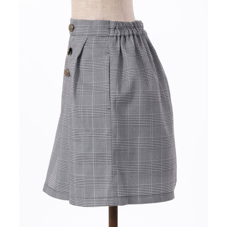 プリーツプリーズ　キュロットスカート XGFSK02H2 アシンメトリー キュロット プリーツスカート