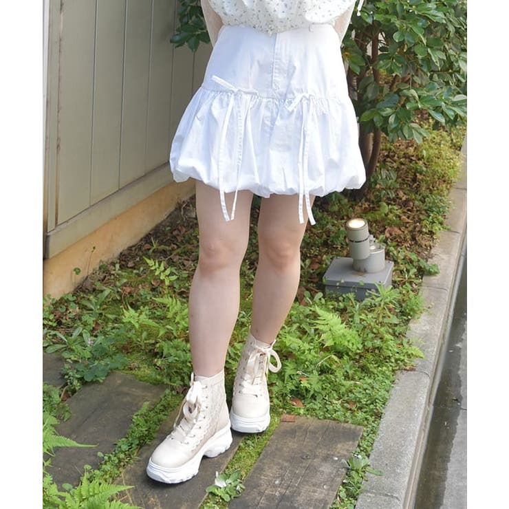 白 | ボリューム×バルーンスカパン | axes femme