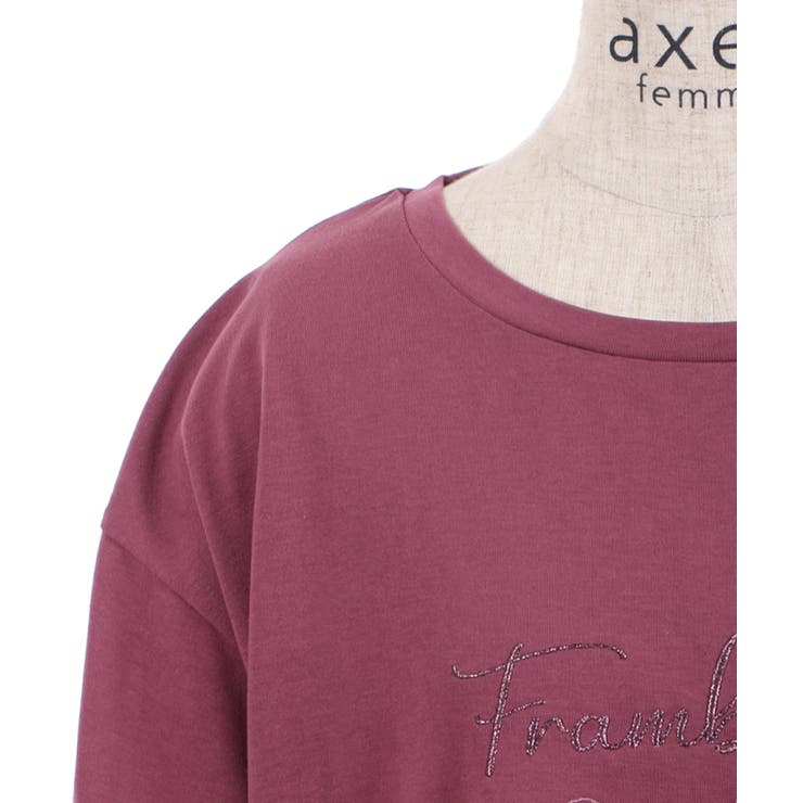 汗染み防止ラメ刺繍Ｔシャツ | axes femme | 詳細画像27 