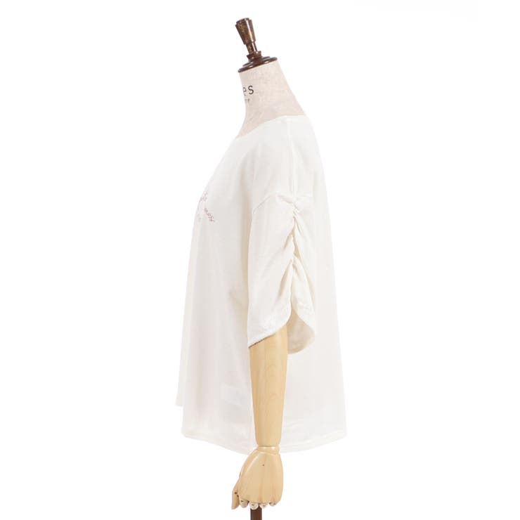 汗染み防止ラメ刺繍Ｔシャツ | axes femme | 詳細画像3 