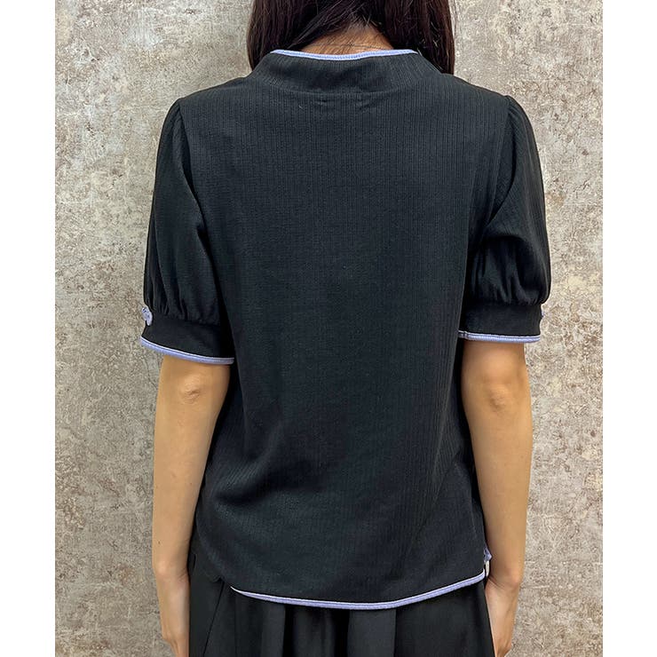 チャイナ釦リブプルオーバー[品番：IGAW0004836]｜axes femme