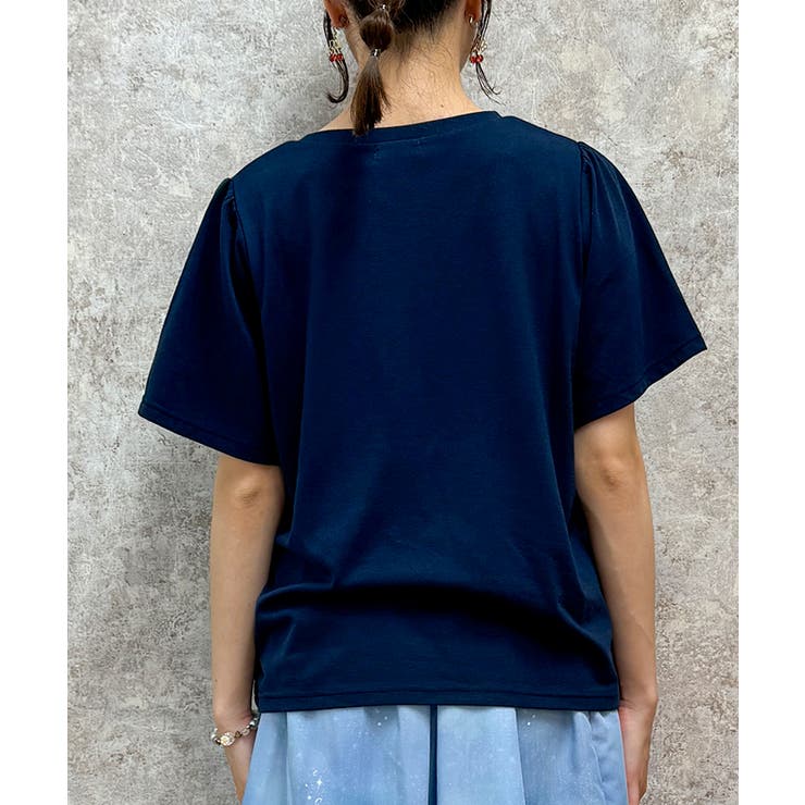 襟付クリームソーダ柄Ｔシャツ[品番：IGAW0005031]｜axes  femme（アクシーズファム）のレディースファッション通販｜SHOPLIST（ショップリスト）