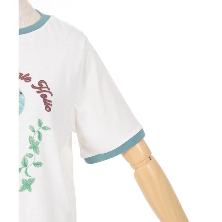 チョコミントプリントTシャツ[品番：IGAW0005314]｜axes femme