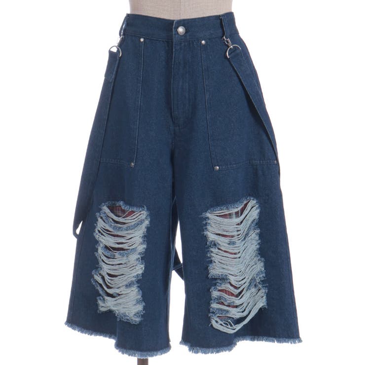 チェックダメージハーフパンツ | axes femme | 詳細画像19 