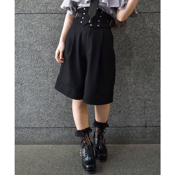 コルセットデザインハーフパンツ[品番：IGAW0006222]｜axes femme
