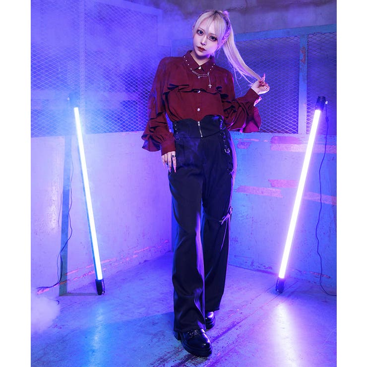 ハーネス付ロングパンツ | axes femme | 詳細画像2 