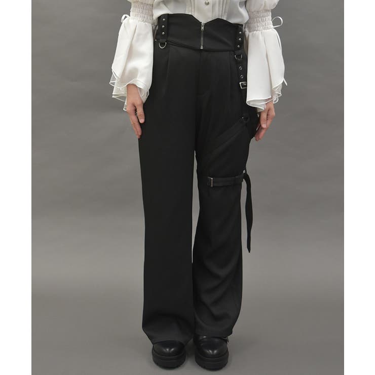 ハーネス付ロングパンツ | axes femme | 詳細画像4 