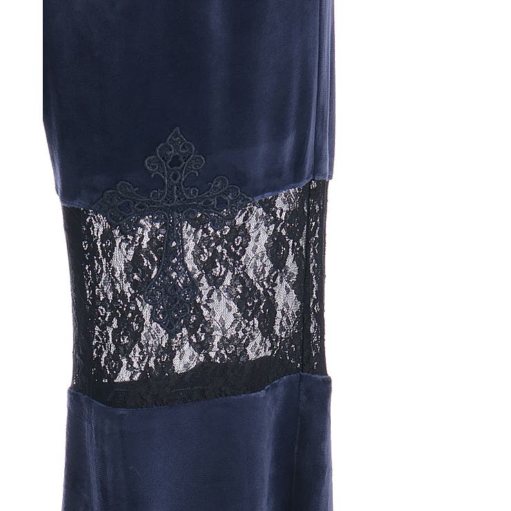 レース切替ベロアフレアパンツ | axes femme | 詳細画像16 