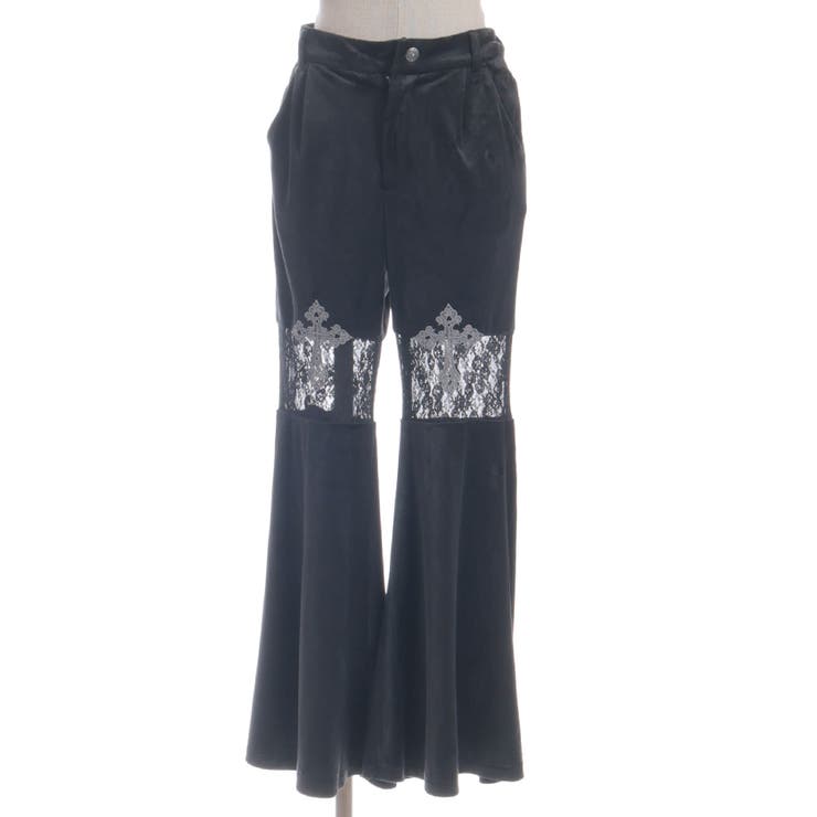 レース切替ベロアフレアパンツ | axes femme | 詳細画像18 