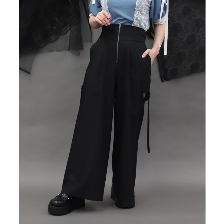 Ｂ | レイヤードカットアウトパンツ | axes femme
