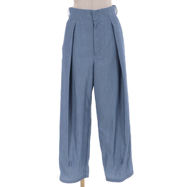 裾リボンタックデザインパンツ[品番：IGAW0001615]｜axes femme