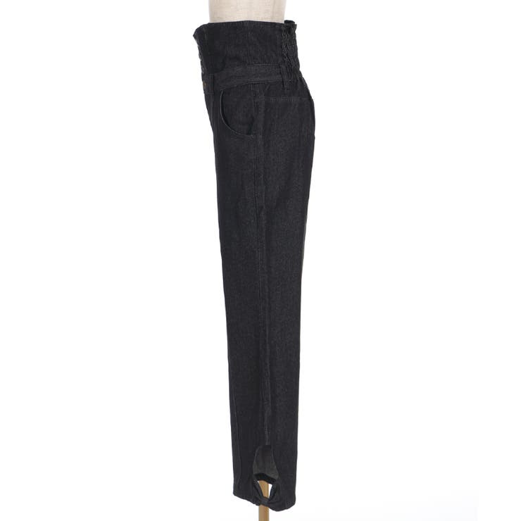 裾リボンハイウエストパンツ[品番：IGAW0001911]｜axes femme