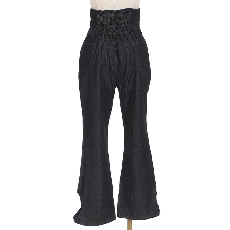 裾リボンハイウエストパンツ[品番：IGAW0001911]｜axes femme