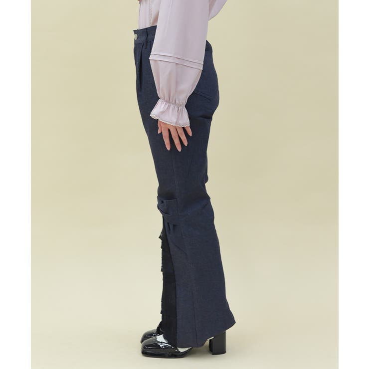 レースフリルデニムパンツ | axes femme | 詳細画像2 