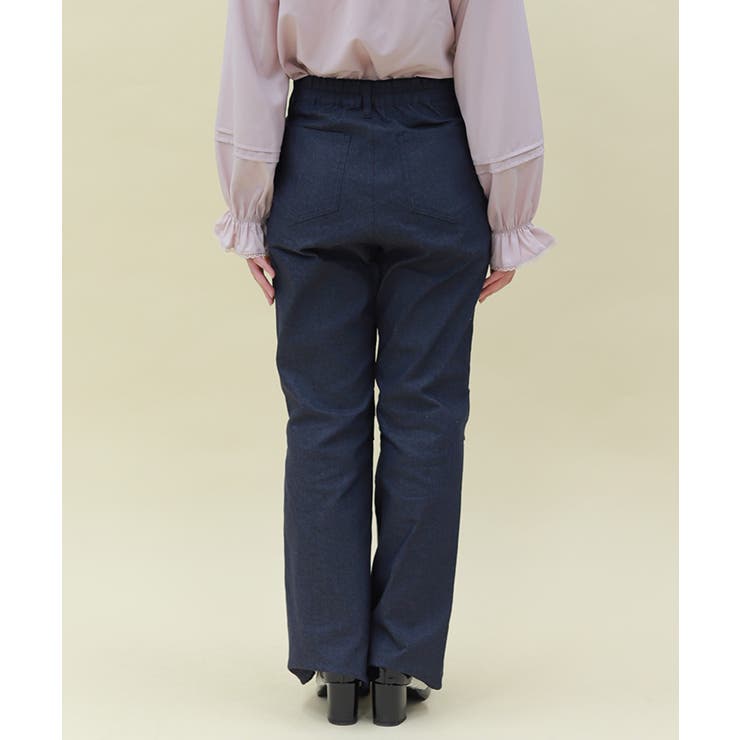 レースフリルデニムパンツ | axes femme | 詳細画像3 