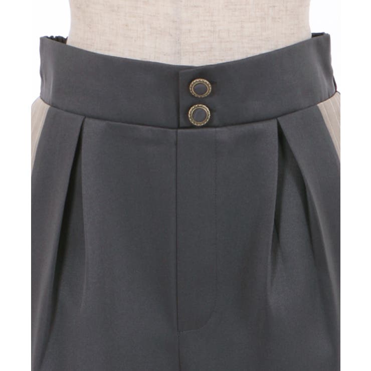 新品 akane femme サイドストライプ8分丈パンツ M-L サイドストライプパンツ[品番：IGAW0001385]｜axes femme