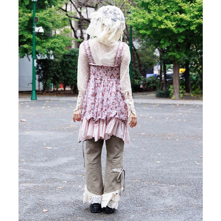 レース付スリット×リボンパンツ | axes femme | 詳細画像8 