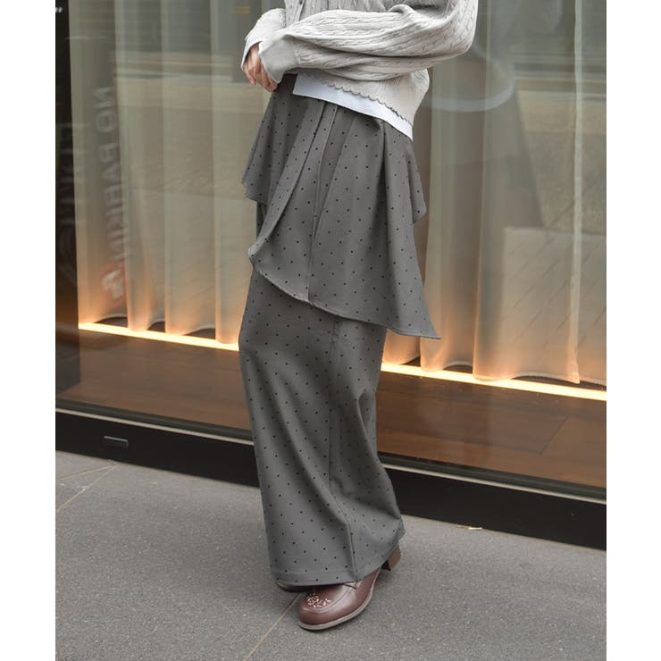 ペプラム風ベルト付パンツ | axes femme | 詳細画像10 