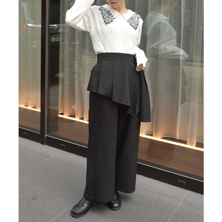 ペプラム風ベルト付パンツ | axes femme | 詳細画像13 