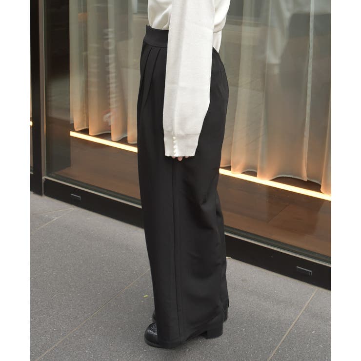 ペプラム風ベルト付パンツ | axes femme | 詳細画像7 