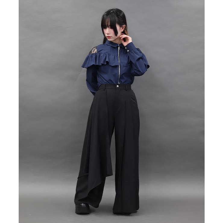 フレアデザインワイドパンツ | axes femme | 詳細画像5 