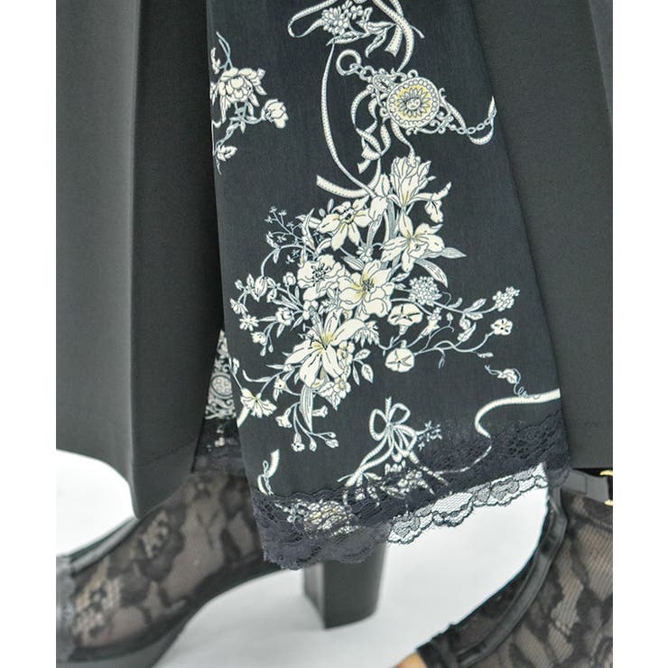 オーナメント柄切替ワイドパンツ | axes femme | 詳細画像11 