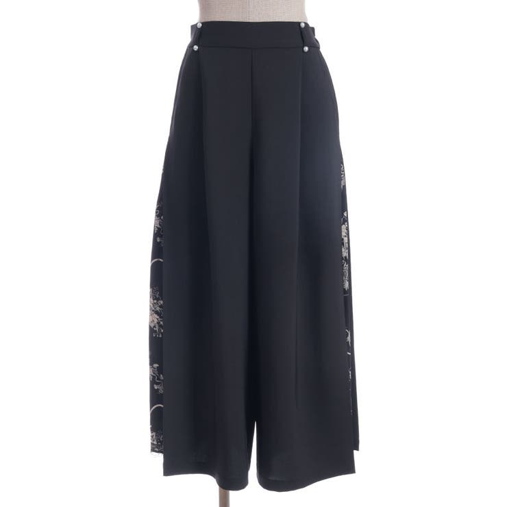 オーナメント柄切替ワイドパンツ | axes femme | 詳細画像12 