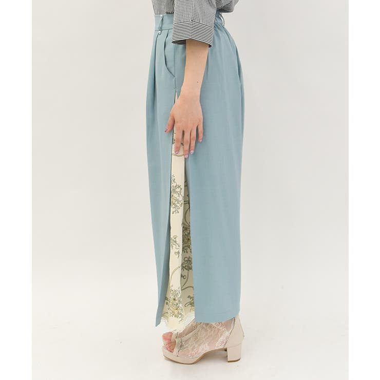 オーナメント柄切替ワイドパンツ | axes femme | 詳細画像3 