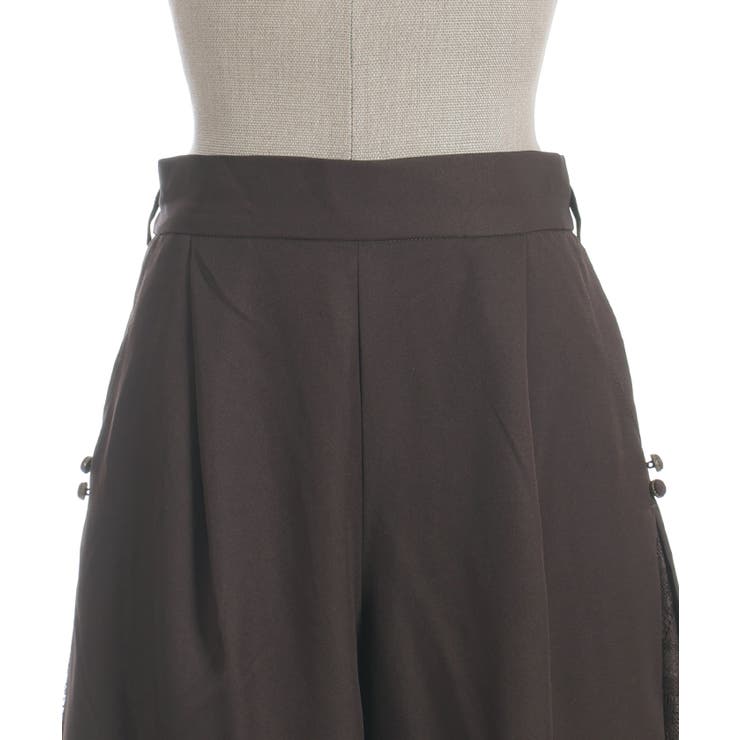 チェック×レース切替パンツ[品番：IGAW0006818]｜axes femme