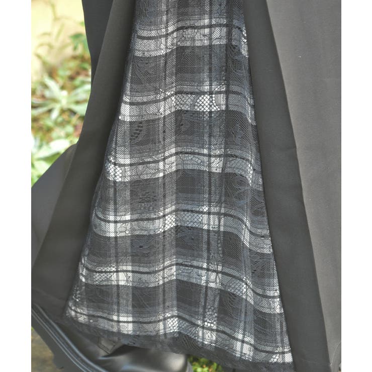 チェック×レース切替パンツ | axes femme | 詳細画像7 