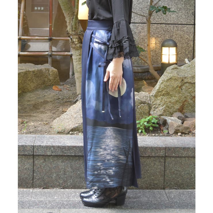 十五夜柄巻スカート風パンツ | axes femme | 詳細画像2 