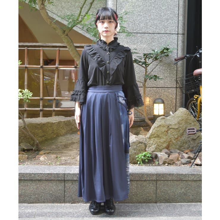 十五夜柄巻スカート風パンツ | axes femme | 詳細画像4 