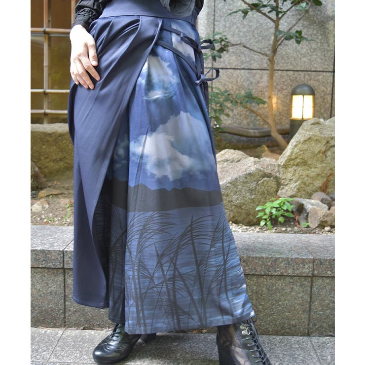 十五夜柄巻スカート風パンツ | axes femme | 詳細画像5 